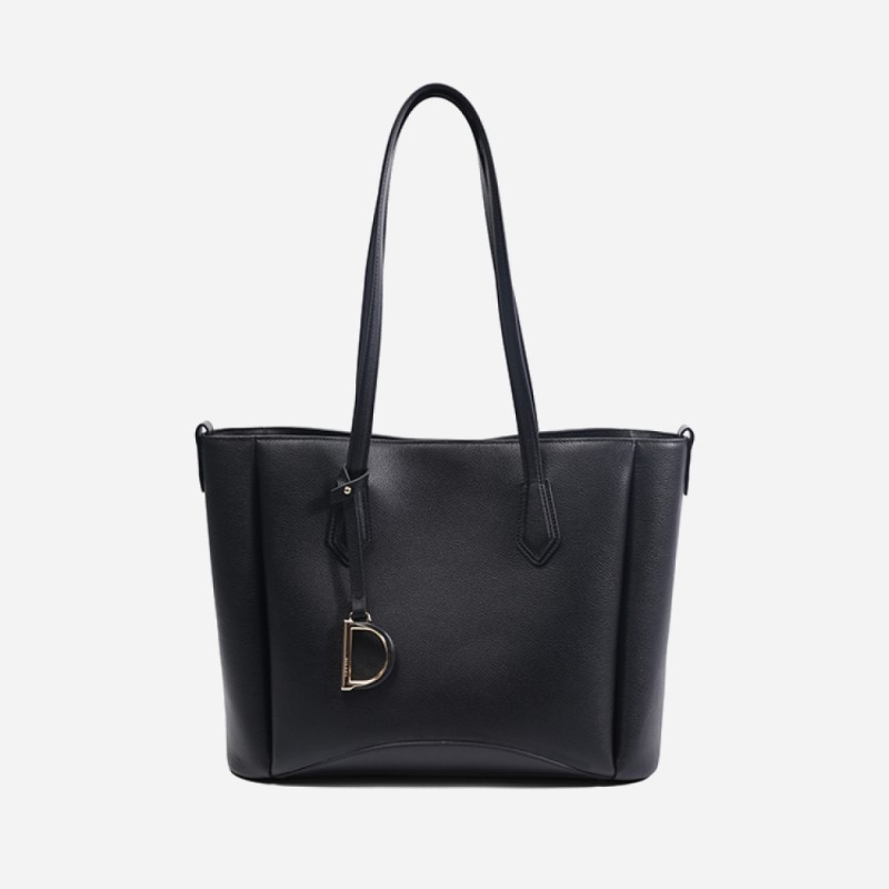 Leather tote bag women's luxury high sense shoulder bag